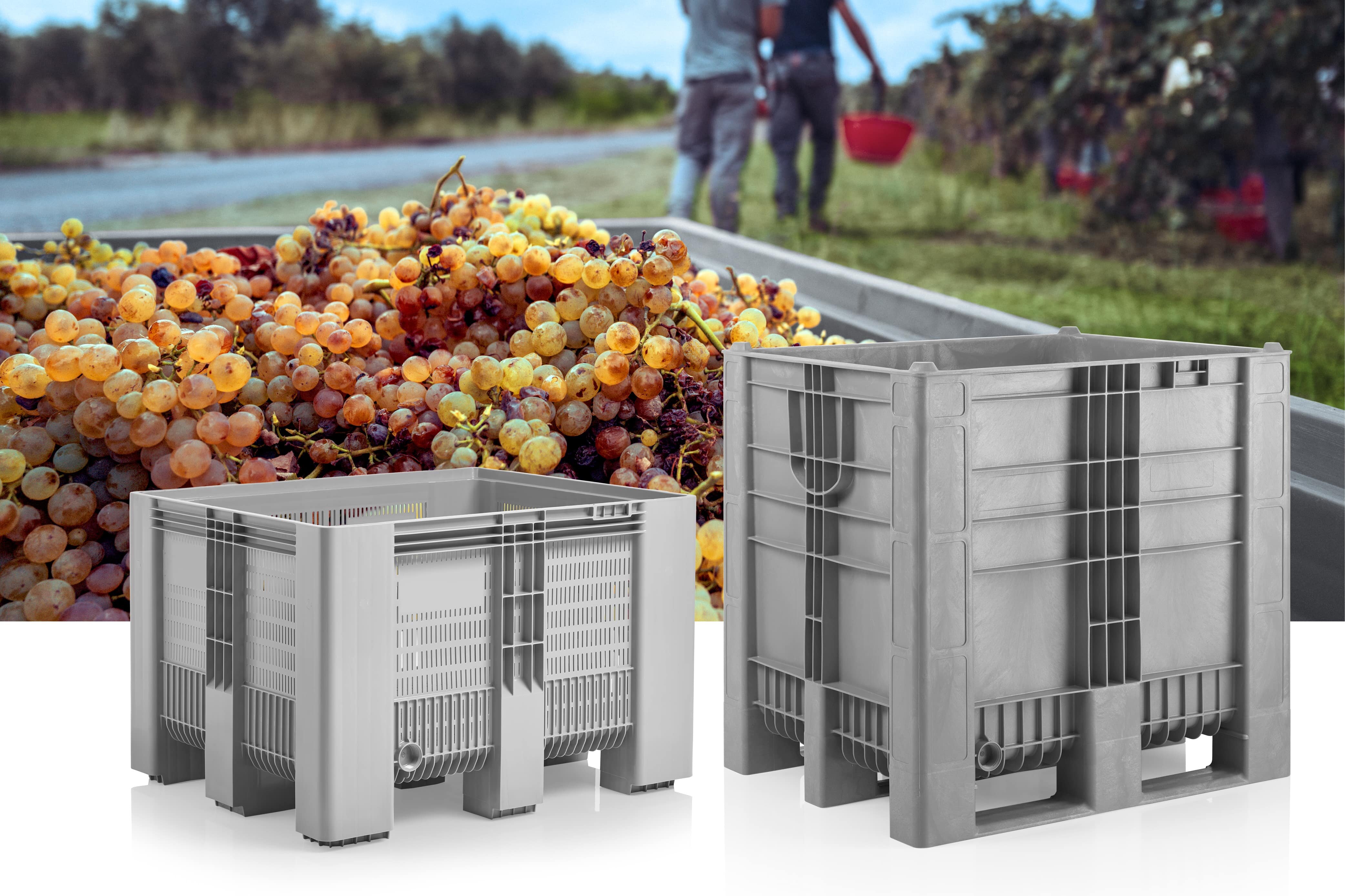 Good wine thanks to hygienic pallet boxes from Craemer